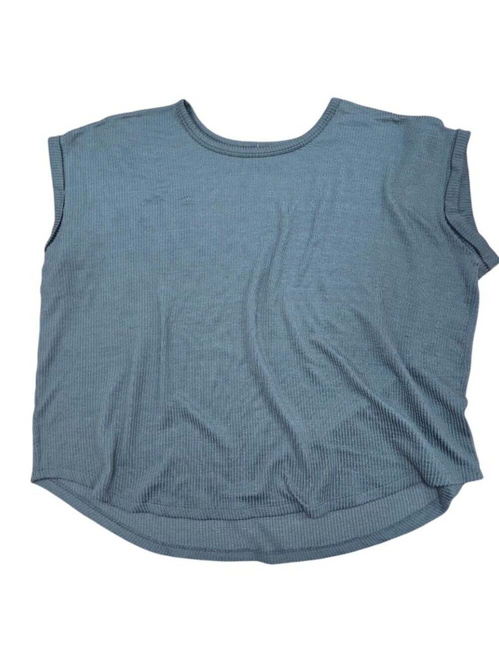 24/7 By Maurices Womens Plus Size 2X Ribbed Sleeveless Top Green